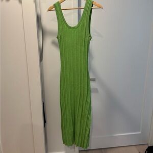 Adorable casual or dressy green knit dress from & other stories.